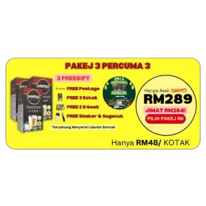 PAKEJ KURUS - 3 KOTAK TALBINAH PERCUMA 3 KOTAK (60 Sachet)
